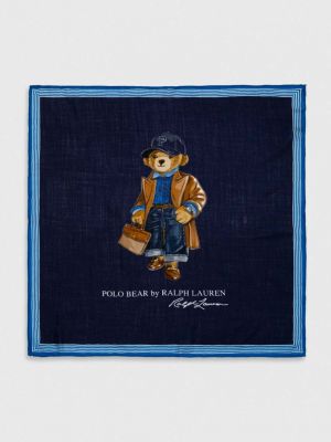 Вовняний шарф Polo Ralph Lauren синій