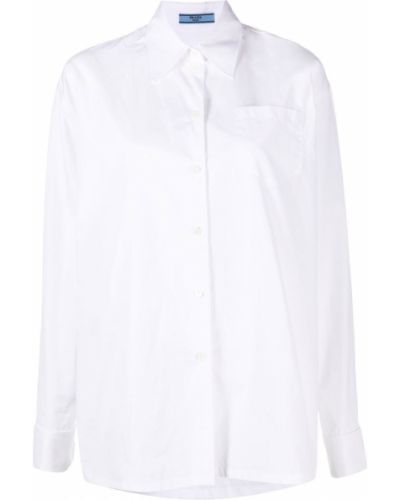 Риза с копчета Prada бяло