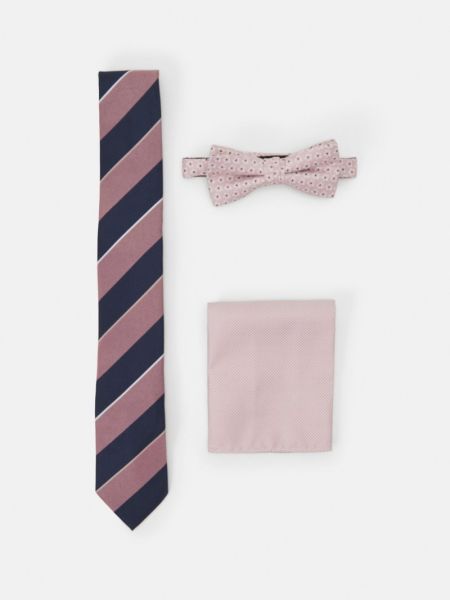 Krawat Jack & Jones różowy