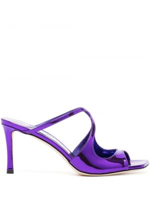 Sandale din piele Jimmy Choo violet