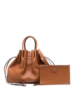 Læder shopping bag Tod's brun