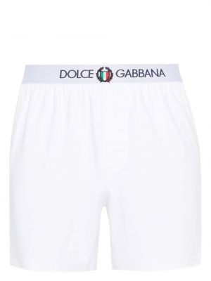 Pamučne bokserice Dolce & Gabbana bijela
