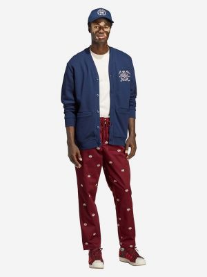 Chino hlače s printom Adidas Originals crvena
