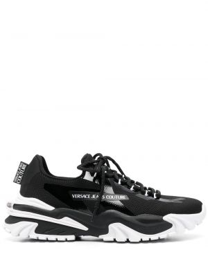 Versace Jeans Couture baskets à logo imprimé noir