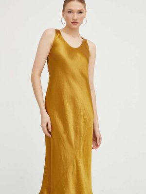 Sukienka midi Max Mara Leisure żółta