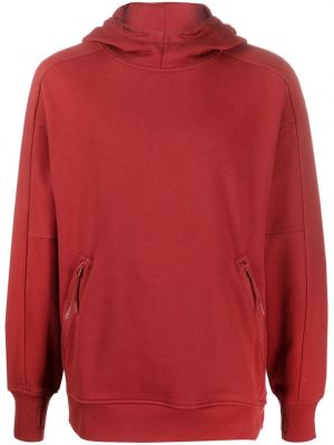 Medvilninis džemperis su gobtuvu C.p. Company raudona