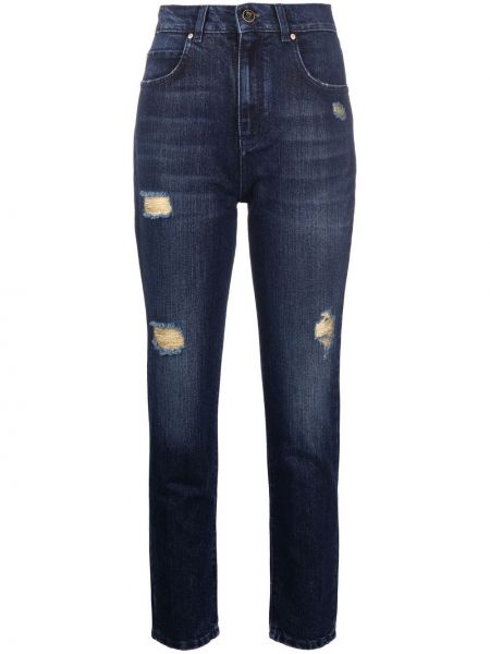 Rippet tapered fit jeans Pinko blå