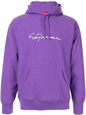 Sudadera con capucha Supreme violeta