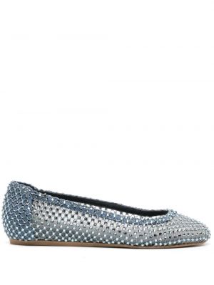 Ниски обувки с кристали Le Silla синьо