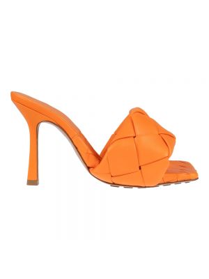 Sandały Bottega Veneta pomarańczowe