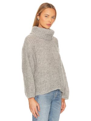 Pull col roulé Free People gris