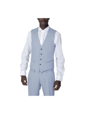 Anzugweste mit geknöpfter mit v-ausschnitt Antony Morato blau