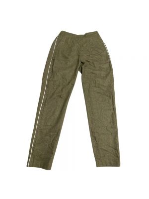 Pantalon en laine Fendi Vintage vert