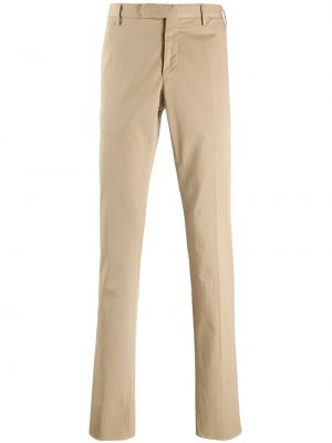 Pantalones chinos de cintura alta Incotex marrón
