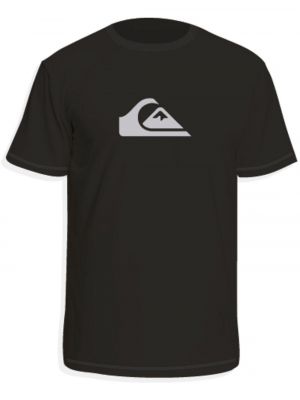 Однотонная футболка с коротким рукавом Quiksilver черная