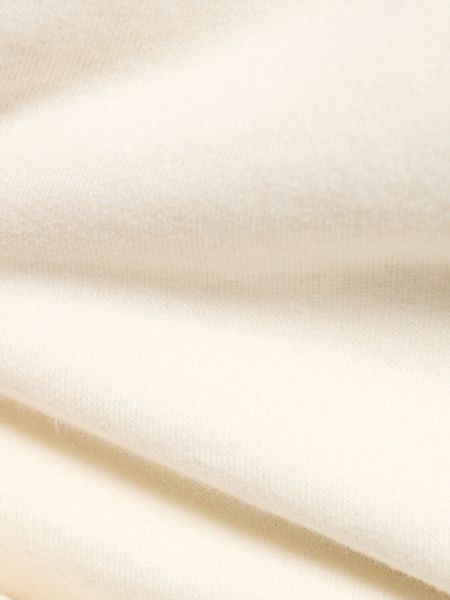 Βαμβακερός φούτερ με κουκούλα κασμίρ Zegna λευκό