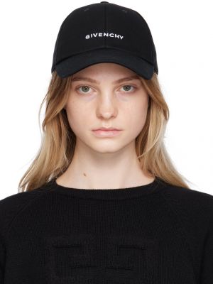 Черная кепка с вышивкой Givenchy