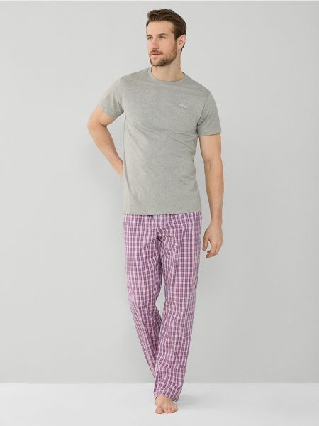 Pijama de punto Hackett gris