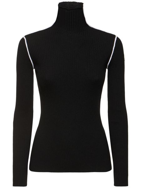 Ull turtleneck Moncler svart