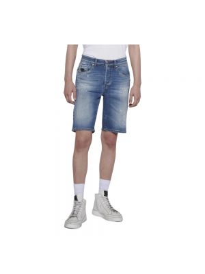 Zerrissene jeans shorts John Richmond blau