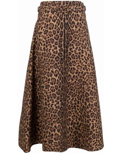 Falda leopardo Valentino marrón