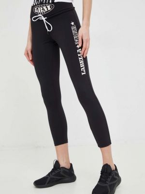 Spodnie sportowe z nadrukiem Labellamafia czarne