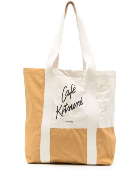 Shopper handtasche mit print Café Kitsuné