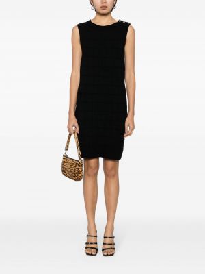 Kleid mit geknöpfter Chanel Pre-owned schwarz