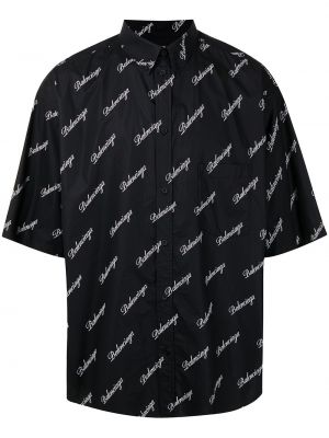 Camisa oversized Balenciaga negro