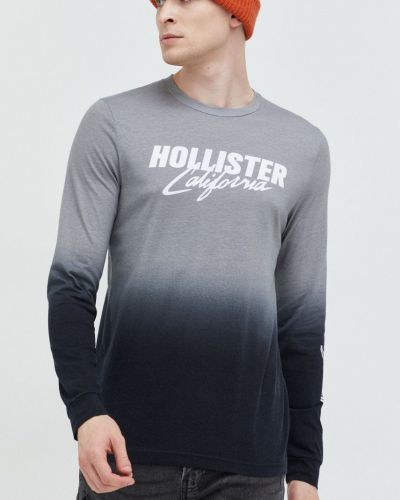 Pamučna majica dugih rukava sa dugačkim rukavima Hollister Co. bijela