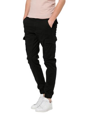 „cargo“ stiliaus kelnės Jack & Jones juoda