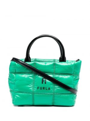 Trykt shoppingbag Furla grønn