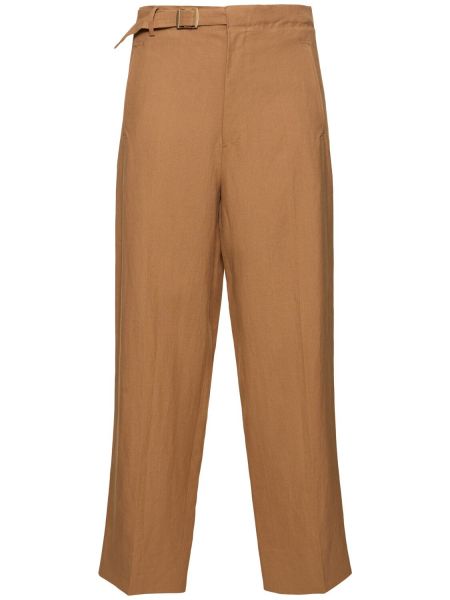 Pantalones de lino Zegna beige