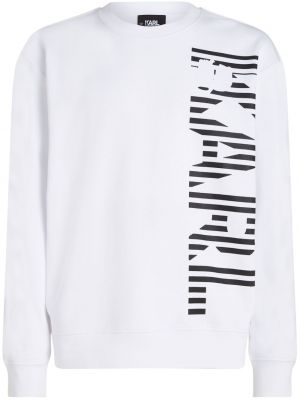 Bomuld sweatshirt Karl Lagerfeld hvid