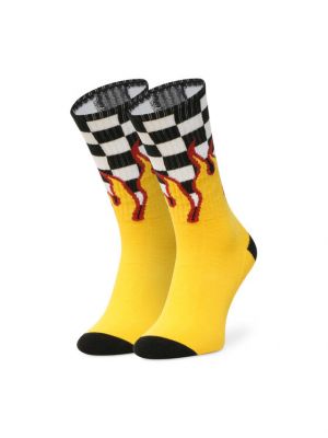 Ψηλές κάλτσες Vans κίτρινο