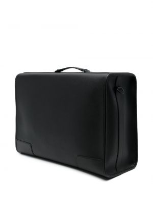 Kožený kufr Kenzo černý