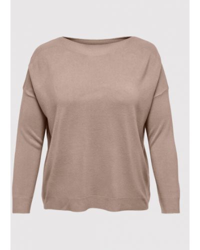 ONLY Carmakoma Sweater Melina 15231779 Bézs Regular Fit