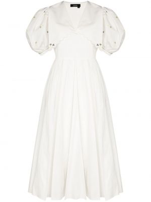 Siuvinėtas suknele Anouki balta