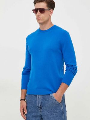 Vlněný svetr United Colors Of Benetton modrý