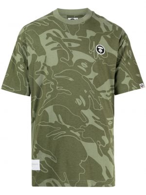 T-shirt aus baumwoll mit print mit camouflage-print Aape By *a Bathing Ape®