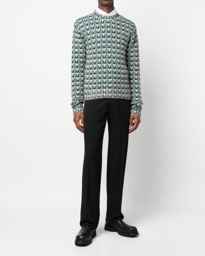 Sweter wełniany żakardowy Lanvin