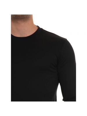Camiseta de manga larga slim fit Emporio Armani negro