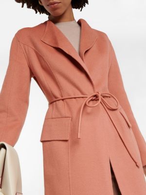 Vlněný kabát Zimmermann růžový