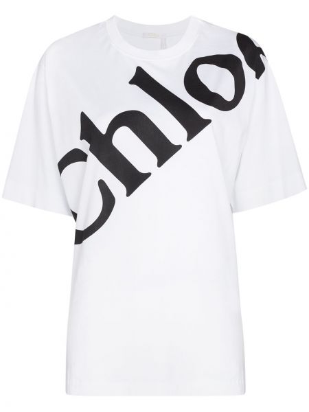 Camiseta oversized Chloé blanco