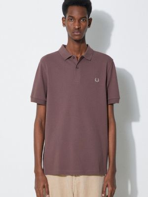 Tricou polo din bumbac Fred Perry maro