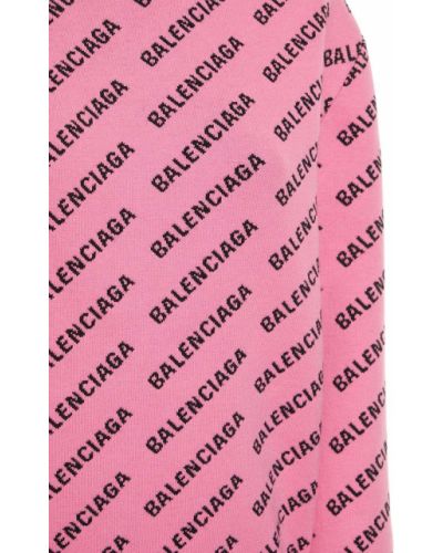 Βαμβακερός πουλόβερ Balenciaga ροζ