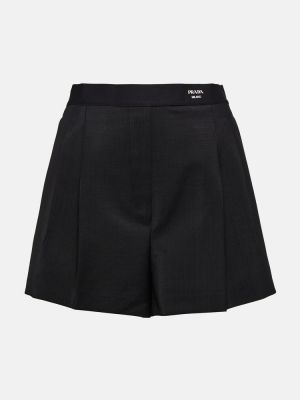 Woll shorts Prada schwarz