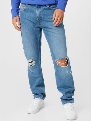 Alt laienevad teksapüksid Tommy Jeans sinine