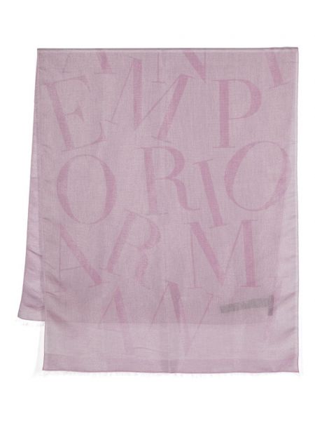 Κασκόλ ζακάρ Emporio Armani ροζ