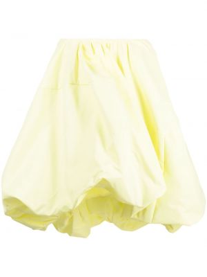 Asymetrické bavlněné sukně Sportmax žluté